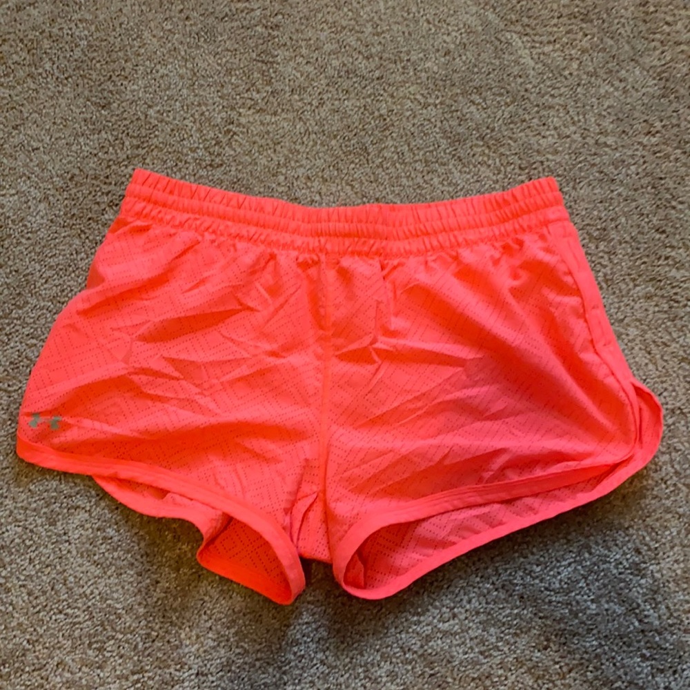 Under Armour Neon Pink Athletic Running Shorts